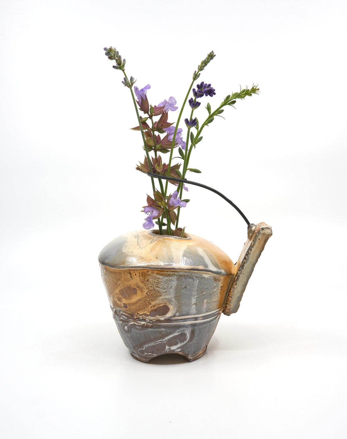Gallery 1 - Ceramic bud vase with flowers